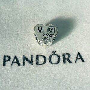 Pandora Heart House Happy Place Dangle Charm Pendant, S925 Sterling Silver
